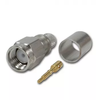 Telegärtner SMA ευθύ βύσμα αρσενικό Crimp G30 (1,5/3,8), H 155, Low Loss 1,4/3,8 Crimp/Crimp ομοαξονικό βύσμα αρσενικό J01150A0618