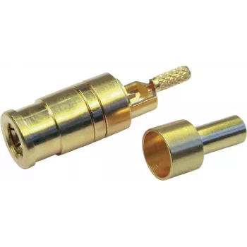 Telegärtner SMB υποδοχή θηλυκή PCB σύνδεσμος, ευθύς, 50 Ohm, επιχρυσωμένος