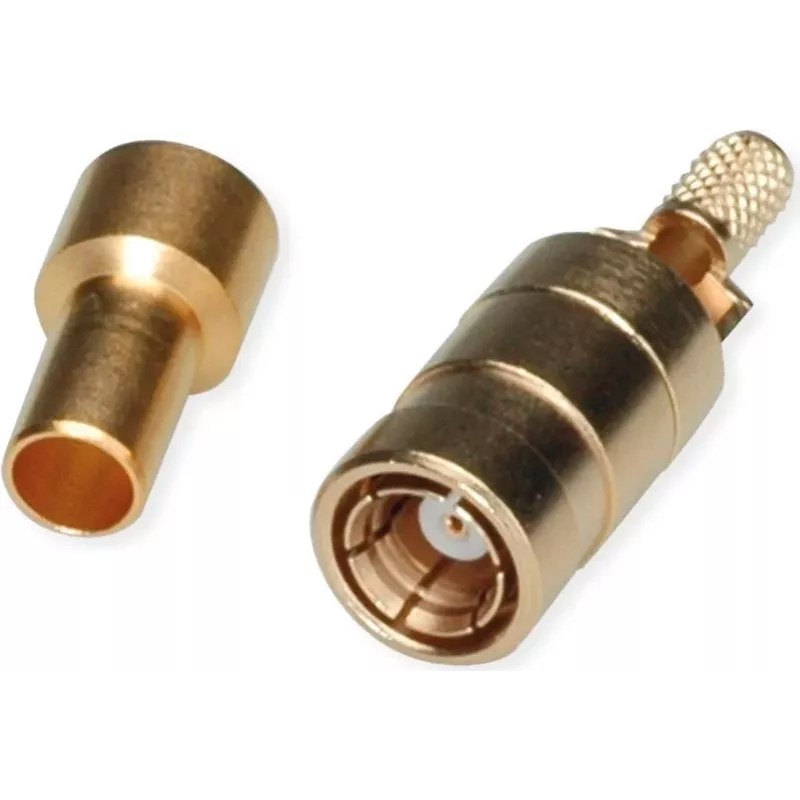 Telegärtner SMB υποδοχή θηλυκή PCB σύνδεσμος, ευθύς, 50 Ohm, επιχρυσωμένος