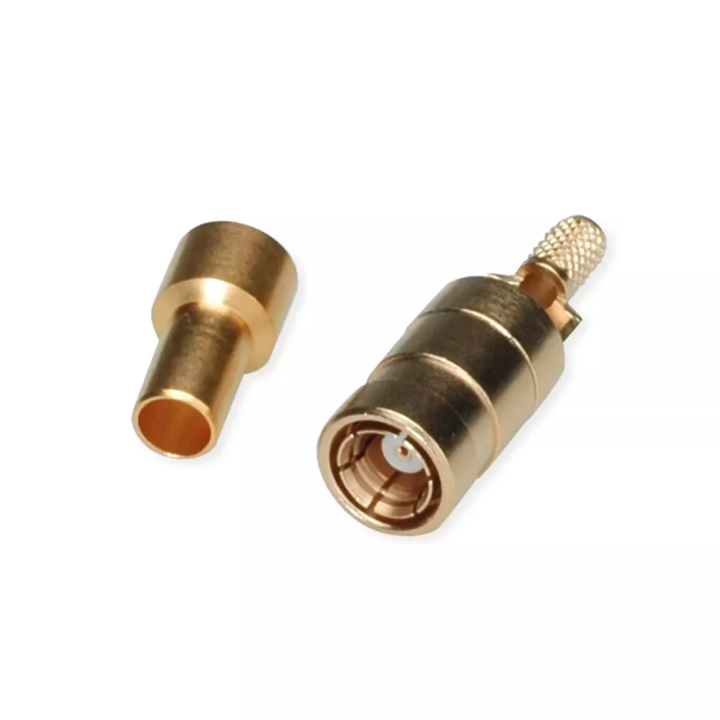 Telegärtner SMB υποδοχή θηλυκή PCB σύνδεσμος, ευθύς, 50 Ohm, επιχρυσωμένος