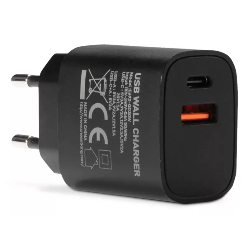 TechniSat 0000/3659 τροφοδοτικό USB-C 45W PD 3.0, μαύρο