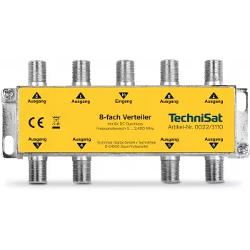 TechniSat διανομέας 8 εξόδων με DC-through, χωρίς αποσύνδεση διόδου (0022/3110)
