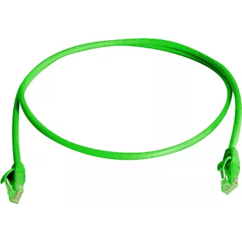 Telegärtner 100008318 καλώδιο patch RJ45, CAT 6, 2,0 m, πράσινο, LSZH, επιβραδυντικό φλόγας, με προστασία από τσάκισμα