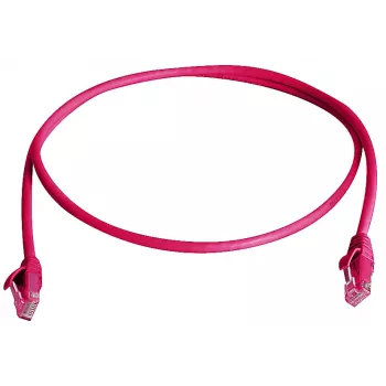 Telegärtner 100009033 Καλώδιο Patch RJ45, CAT 6, 10,0 m, Κόκκινο, Επιβραδυντικό φλόγας, με προστασία από τσακίσματα