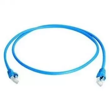 TELEGÄRTNER 100008091 Καλώδιο Patch RJ45, CAT 6a S/FTP, Μπλε, Επιβραδυντικό φλόγας, με προστασία από τσακίσματα, 1 m