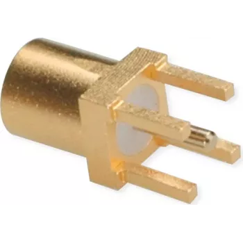 TELEGÄRTNER Υποδοχή θηλυκό MMCX PCB Συνδετήρας, ευθύς, 50 Ohm, Επιχρυσωμένο, Συσκευασία 5 τεμ. (J01341A0161)