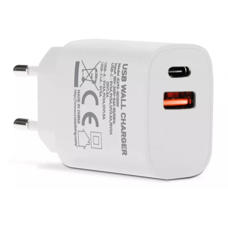 TechniSat Τροφοδοτικό USB-C 20W PD Λευκό (0001/3659)