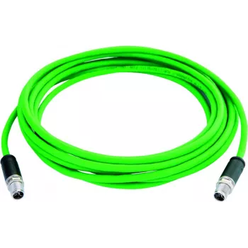 TELEGÄRTNER Καλώδιο Patch Industrial Ethernet Cat.6A, M12 X-κωδικοποιημένο αρσενικό σε M12 X-κωδικοποιημένο αρσενικό, 1,0 m, PUR Πράσινο L80000A0001