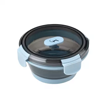LURCH up & down 240532 Δοχείο αποθήκευσης τροφίμων, 400 ml, ύψος 6,7 cm, μπλε