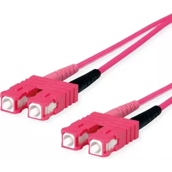 Telegärtner L00880A0028 Καλώδιο οπτικής ίνας SC σε SC OM4 Duplex, 1 m, Μωβ