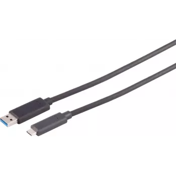 S CONN MAXIMUM CONNECTIVITY Ενεργό οπτικό καλώδιο USB-A σε USB-C 10m 10Gbps Μαύρο 30-39075