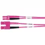 Telegärtner L00890A0111 Καλώδιο οπτικής ίνας OM4 Duplex, SC σε LC, LSZH, Μωβ, 1 m
