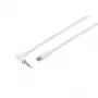 S CONN MAXIMUM CONNECTIVITY Καλώδιο ήχου USB-C, γωνιακό βύσμα 3,5mm, TRS, λευκό, 1,2m (14-06126)