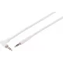 S CONN MAXIMUM CONNECTIVITY Καλώδιο ήχου 3,5mm TRS, γωνιακό σε ευθύ, λευκό, 3m 14-07046
