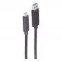 SHIVERPEAKS BS30-38075 Καλώδιο οπτικής ίνας USB-A σε USB-C, 10m, 5Gbps, μαύρο