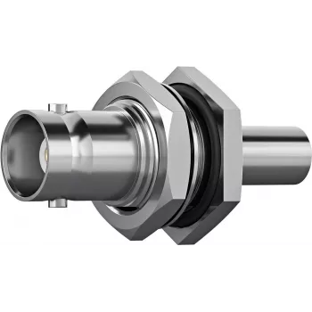 Telegärtner J01001A0108 Σύνδεσμος BNC, ευθύς, 50 Ohm, υποδοχή σε υποδοχή, επινικελωμένος