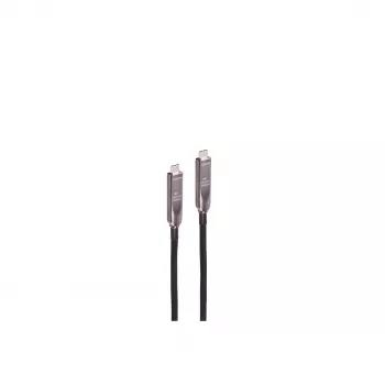 SHIVERPEAKS Καλώδιο USB-C υβριδικό, USB 3.2 Gen 2, βίντεο 8K, 10 Gbps, 60W Power Delivery, 7,5m, μαύρο BS30-43065