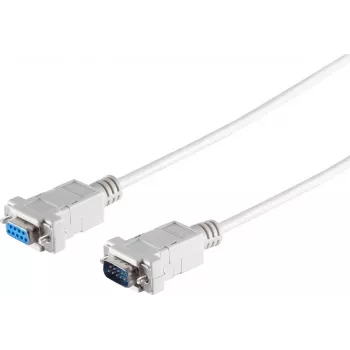 S CONN MAXIMUM CONNECTIVITY Καλώδιο σειριακό 9-Pin Sub-D, βύσμα αρσενικό σε υποδοχή θηλυκή, 3,0 m, γκρι