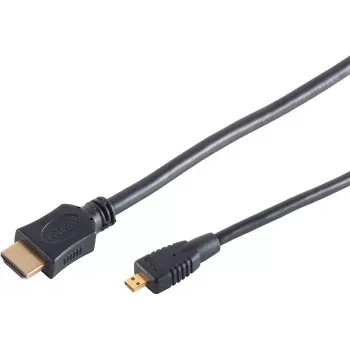 S CONN MAXIMUM CONNECTIVITY καλώδιο High Speed Micro HDMI με Ethernet, μαύρο, 0,5 m (77470-0.5-3)