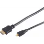 S CONN MAXIMUM CONNECTIVITY καλώδιο High Speed Micro HDMI με Ethernet, μαύρο, 0,5 m (77470-0.5-3)