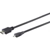 S CONN MAXIMUM CONNECTIVITY καλώδιο High Speed Micro HDMI με Ethernet, μαύρο, 0,5 m (77470-0.5-3)
