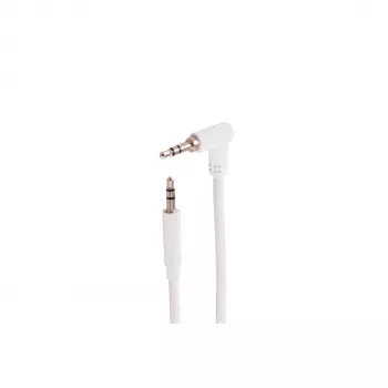 SHIVERPEAKS καλώδιο ήχου 3,5 mm TRS, γωνιακό σε ευθύ, λευκό, 0,9 m BS14-07226