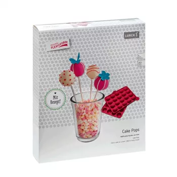 LURCH φόρμα Cake-Pop, σιλικόνης, 20 θέσεις, κόκκινο, 23,0 x 18,5 cm 83027