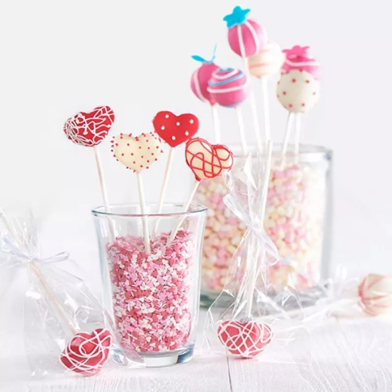 LURCH φόρμα Cake-Pop, σιλικόνης, 20 θέσεις, κόκκινο, 23,0 x 18,5 cm 83027