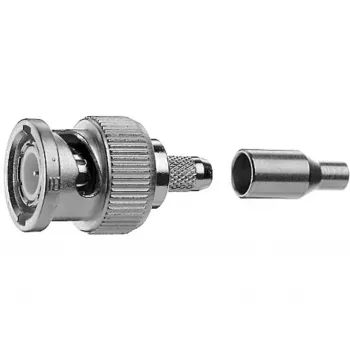 Telegärtner αρσενικό βύσμα καλωδίου BNC crimp G04 75 Ohm, crimp/crimp, Standard, A2505, G04 (RG-179B/U) - 1 τεμ.