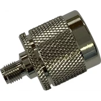 Wittenberg Antennen 103511 προσαρμογέας RF θηλυκό SMA σε αρσενικό N, 50 Ohm, επινικελωμένος ορείχαλκος