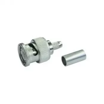 Telegärtner αρσενικό βύσμα καλωδίου BNC crimp G13/G50, 75 Ohm, Professional, 0,4/2,5, 5 τεμ. (J01002A1350)