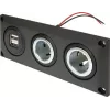 ProCar 67326500 Υποδοχή εντοιχισμού 12V/24V με θύρα φόρτισης USB, DIN/ISO 4165, 16A/8A, 5V/2.1A, μαύρο