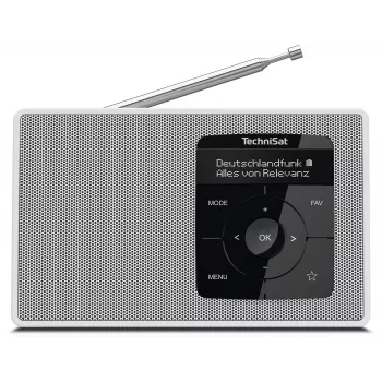 TechniSat DIGITRADIO 2 Επιτραπέζιο ραδιόφωνο DAB+ FM Bluetooth ξυπνητήρι λευκό 0001/3910