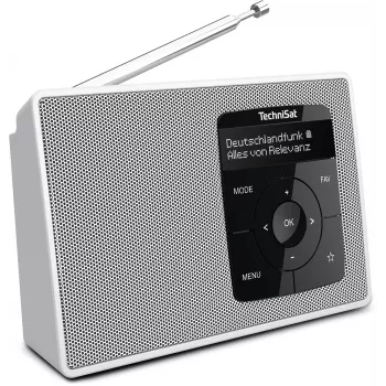 TechniSat DIGITRADIO 2 Επιτραπέζιο ραδιόφωνο DAB+ FM Bluetooth ξυπνητήρι λευκό 0001/3910