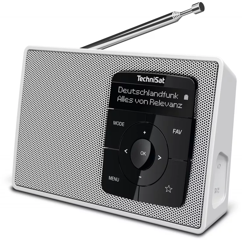 TechniSat DIGITRADIO 2 Επιτραπέζιο ραδιόφωνο DAB+ FM Bluetooth ξυπνητήρι λευκό 0001/3910