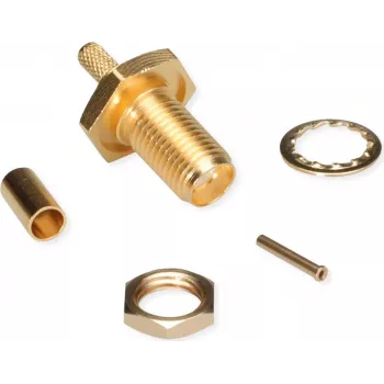 Telegärtner Υποδοχή SMA συνδετικό crimp για RG-316/U, χρυσό, συσκευασία 5 τεμ. (J01151A0001)
