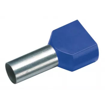 Cimco 187740 διπλός ακροδέκτης 2,5 mm² ημιμονωμένος μπλε 100 τεμ.