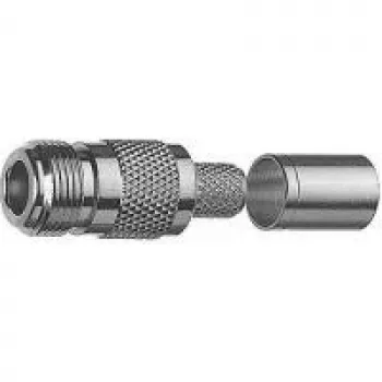 Telegärtner υποδοχή θηλυκή N-Typ σύνδεσμος crimp για RG-214/U, 50 Ω, Nickel/Gold J01021A0145