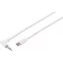 S CONN MAXIMUM CONNECTIVITY Καλώδιο ήχου 3,5mm γωνιακό σε ευθύ, λευκό, 2m 14-08036