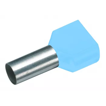 Cimco 187700 Διπλός ακροδέκτης 0,25 mm² ημιαπομονωμένος τυρκουάζ 100 τεμ.