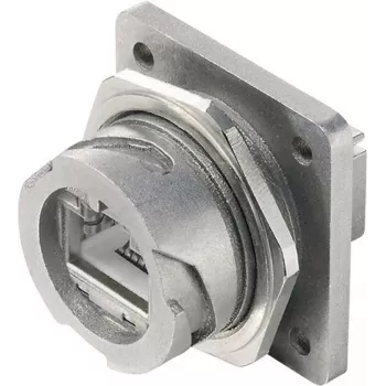 Telegärtner STX V1 Σετ φλάντζας RJ45 μεταλλικό παραλλαγή 1 ζεύκτης, τοποθέτηση σε πάνελ 8P8C J80020A0001