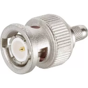 Telegärtner BNC βύσμα αρσενικό crimp 75 Ohm για RG-59 B/U, επαφή χρυσή, θήκη νικέλιο J01002F1288Z
