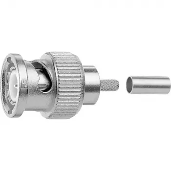 Telegärtner BNC αρσενικό βύσμα crimp connector 75 Ohm Professional Serie για ομοαξονικό καλώδιο J01002A0073
