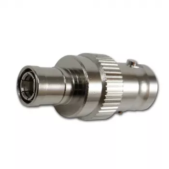 TELEGÄRTNER ομοαξονικός adapter BNC υποδοχή θηλυκή σε SMB υποδοχή θηλυκή, 50 Ohm, ευθύς, επινικελωμένος ορείχαλκος, επιχρυσωμένες επαφές J01008F0013