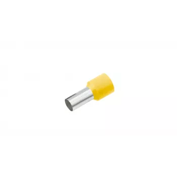 Cimco 187216 ημίμονωτος ακροδέκτης, 1 mm², κίτρινο, 100 τεμ.
