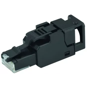 TELEGÄRTNER UFP8 Cat.6A Βύσμα αρσενικό RJ45 πεδίου συναρμολόγησης, T568B, AWG23-22, θωρακισμένο, IDC χωρίς εργαλείο J00026A3113
