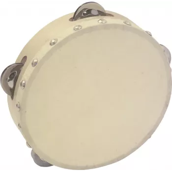 DIMAVERY DTH-704 Ντέφι 18 cm φυσικό ξύλο με μεταλλικά κρόταλα 26053174