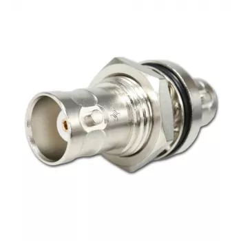 Telegärtner J01004A1233Z Προσαρμογέας BNC βύσμα αρσενικό σε BNC υποδοχή θηλυκή, 75 Ohm, Μαύρο