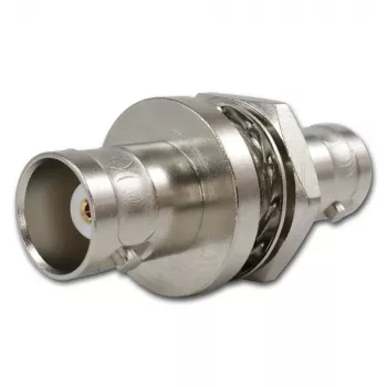 Telegärtner J01004A1233Z Προσαρμογέας BNC βύσμα αρσενικό σε BNC υποδοχή θηλυκή, 75 Ohm, Μαύρο