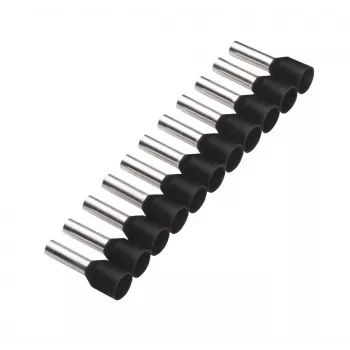 Cimco 187503 Μερικώς μονωμένος ακροδέκτης, 1,5 mm², Μαύρο, 500 τεμ.